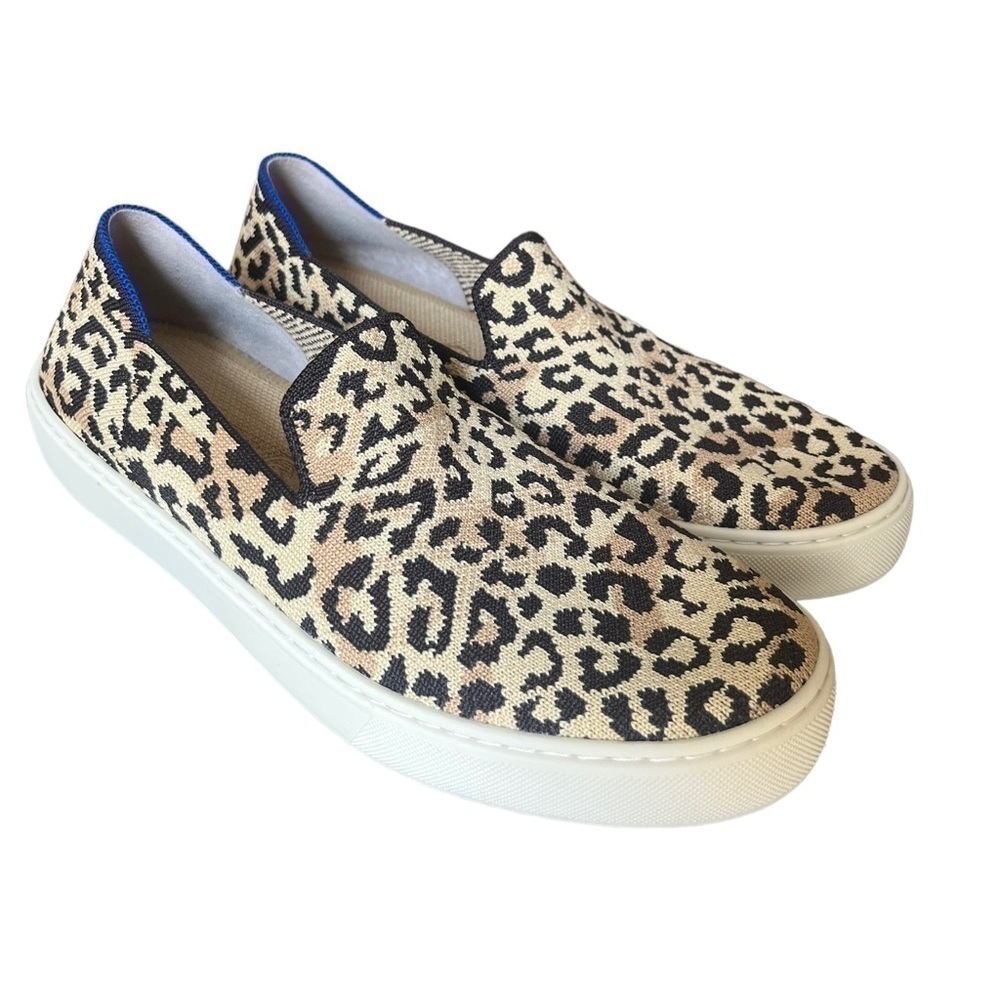 Rothy's Desert Camo Cat The Sneaker Size 10 slip-on animal print comfort flats - Picture 3 of 10
